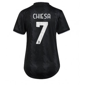 Juventus Federico Chiesa #7 kläder Kvinnor 2022-23 Bortatröja Kortärmad